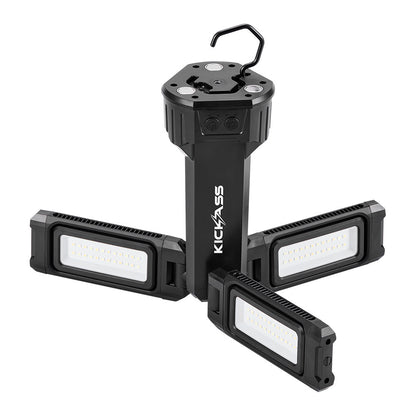KickAss Rechargeable Tripod Camping Light - 4500 Lumens, 1.7m