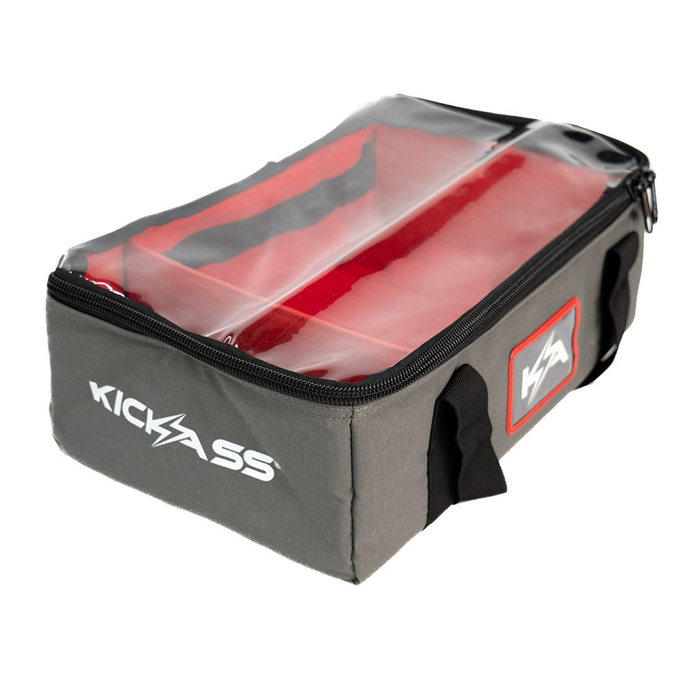 KickAss Canvas Clear Top Storage Bag with Soft Padded Lining - 42x25x15cm - KickAss Products USA