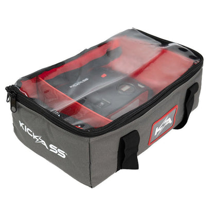 KickAss Canvas Clear Top Storage Bag with Soft Padded Lining - 42x25x15cm - KickAss Products USA