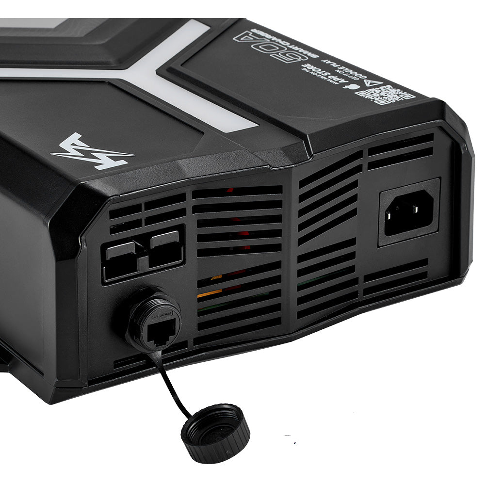 KickAss Flexicharge 12V 50A ACDC Smart Battery Charger For Lead Acid, AGM & Lithium Batteries + Integrated Bluetooth