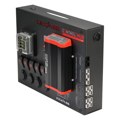KickAss 12V Control Hub / Panel with 40A DCDC Charger - KickAss Products USA