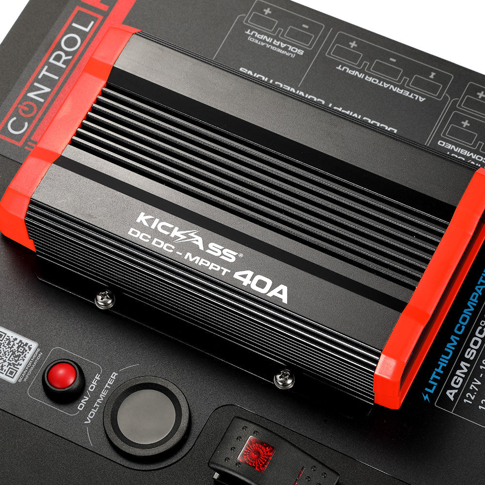 KickAss 12V Control Hub / Panel with 40A DCDC Charger - KickAss Products USA