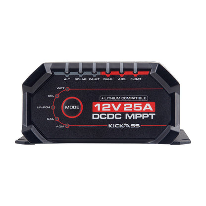 KickAss Smart 12V/24V 25A DCDC Charger With Solar MPPT + Integrated Bluetooth + Pre-Wired Anderson - KickAss Products USA