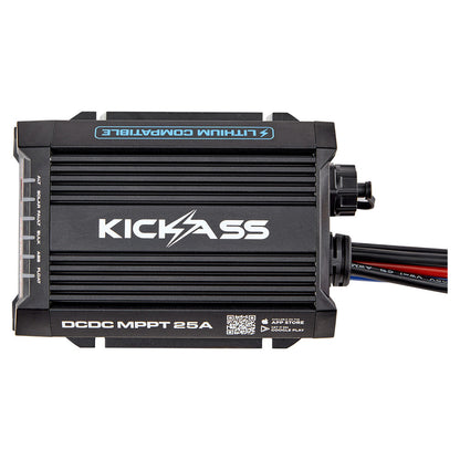 KickAss Smart 12V/24V 25A DCDC Charger With Solar MPPT + Integrated Bluetooth + Pre-Wired Anderson - KickAss Products USA