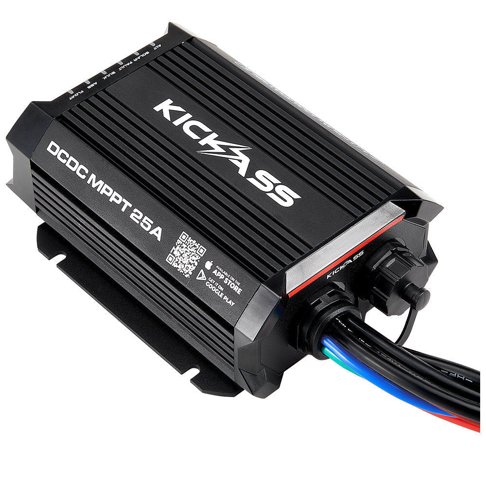 KickAss Smart 12V/24V 25A DCDC Charger With Solar MPPT + Integrated Bluetooth + Pre-Wired Anderson - KickAss Products USA