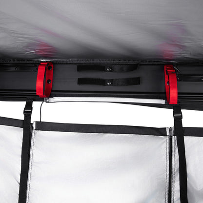 KickAss Premium LEFT Fold-Out Shower Tent Awning and Camping Change Room with LED lighting