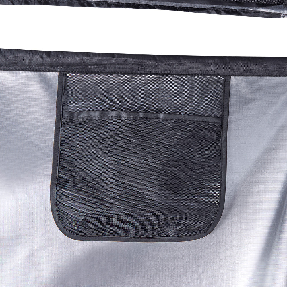 KickAss Premium RIGHT Fold-Out Shower Tent Awning and Camping Change Room with LED lighting