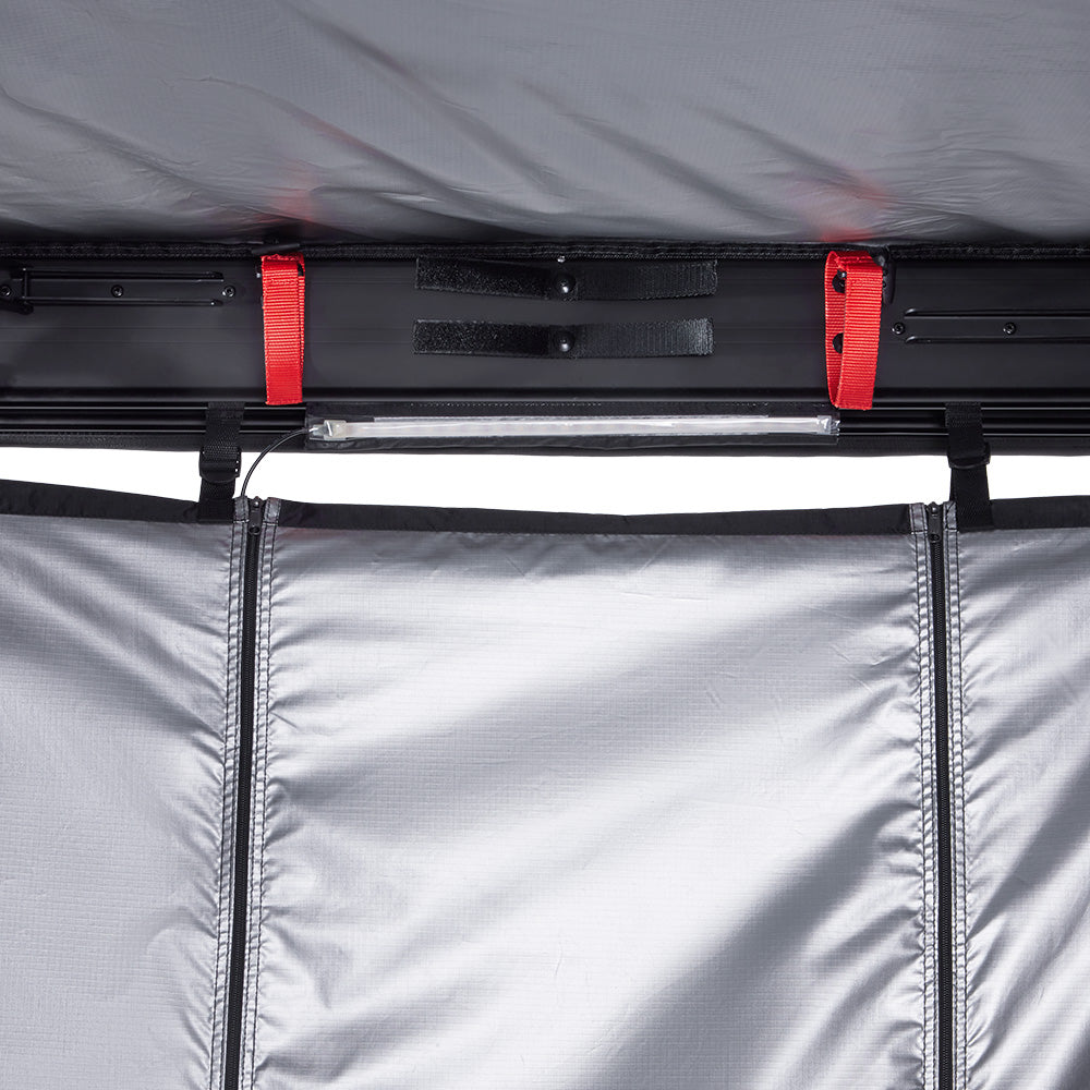 KickAss Premium RIGHT Fold-Out Shower Tent Awning and Camping Change Room with LED lighting