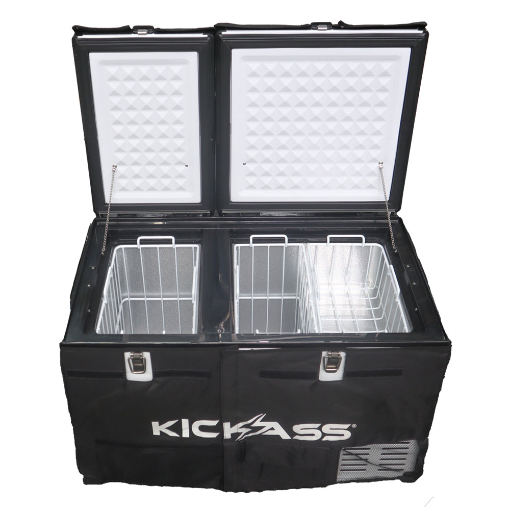 KickAss 75L Portable 12V Camping Fridge Freezer Dual Zone 12V/120V KickAss Products USA
