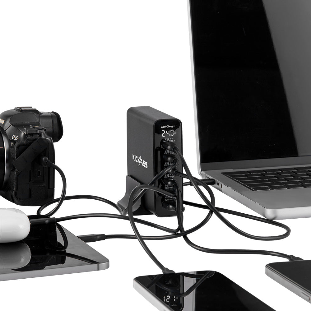 KickAss 240W GaN USB-C PD Fast Charger - KickAss Products USA