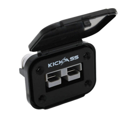 KickAss Panel Mount 50A Anderson Style Connector with Dust Cover