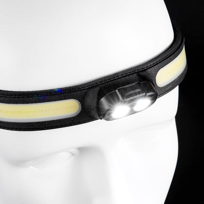 KickAss Premium Rechargeable 3-In-1 Head Torch with Motion Sensor
