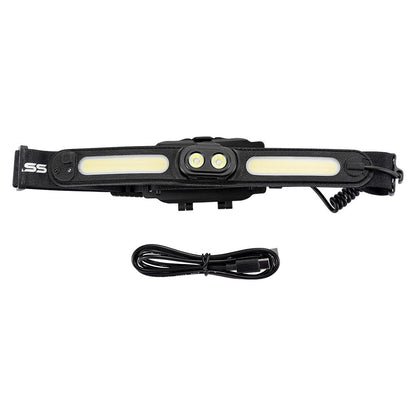 KickAss Premium Rechargeable 3-In-1 Head Torch with Motion Sensor