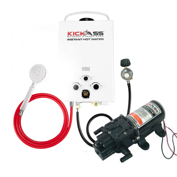 KickAss Gas Hot Water System & 6L Pump