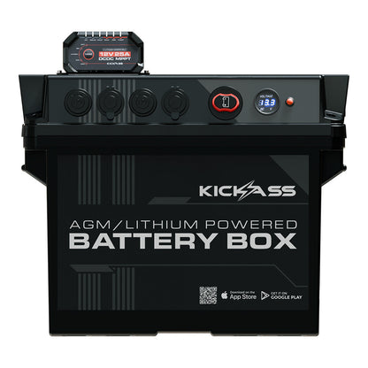KickAss Battery Box with 25A DCDC Charger + Integrated Bluetooth