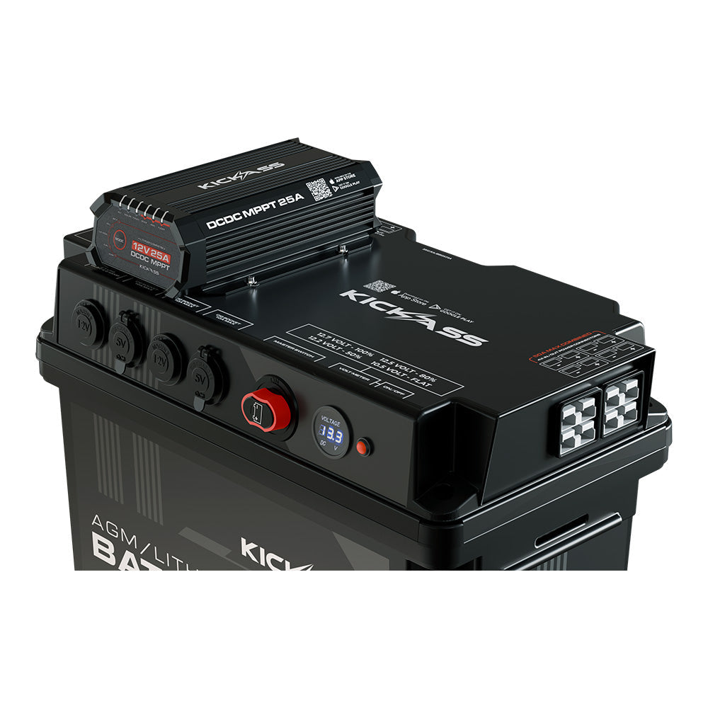 KickAss Battery Box with 25A DCDC Charger + Integrated Bluetooth