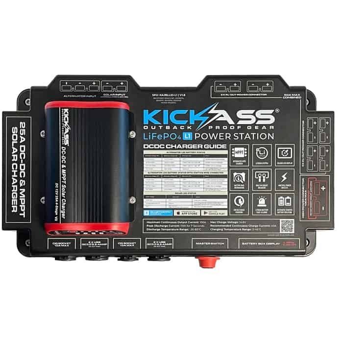 KickAss Lithium Power Station with DCDC Charger & 120AH LiFeP04 Lithium