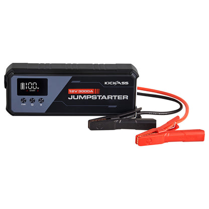 Kickass Power Boost 3000A Lithium Jump Starter with Power Bank -  5500A Peak
