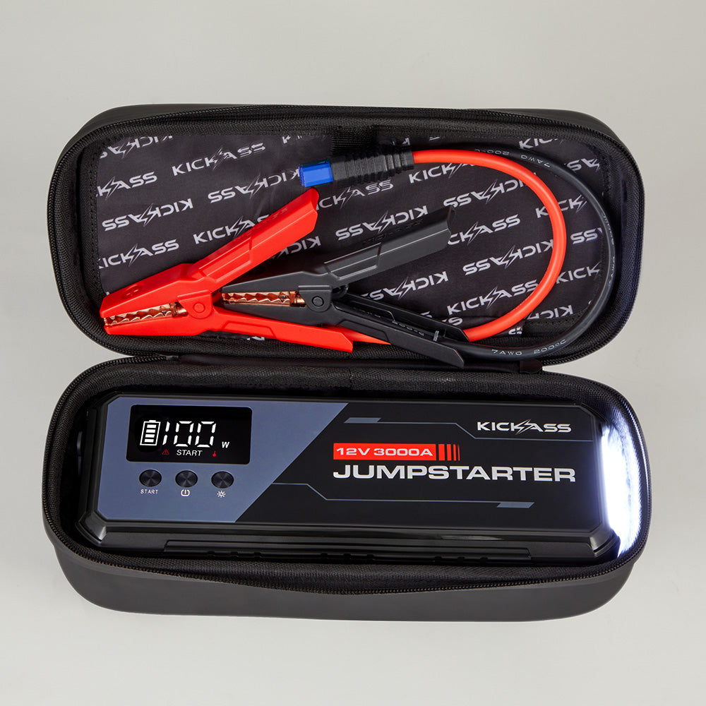 Kickass Power Boost 3000A Lithium Jump Starter with Power Bank -  5500A Peak