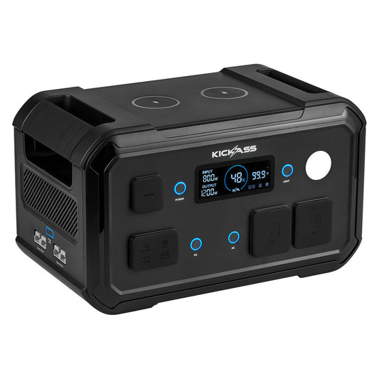 Kickass Kickcharge 1200 LiFePO4 Power Station MKII - 1120Wh, 87.5Ah @ 12.8V