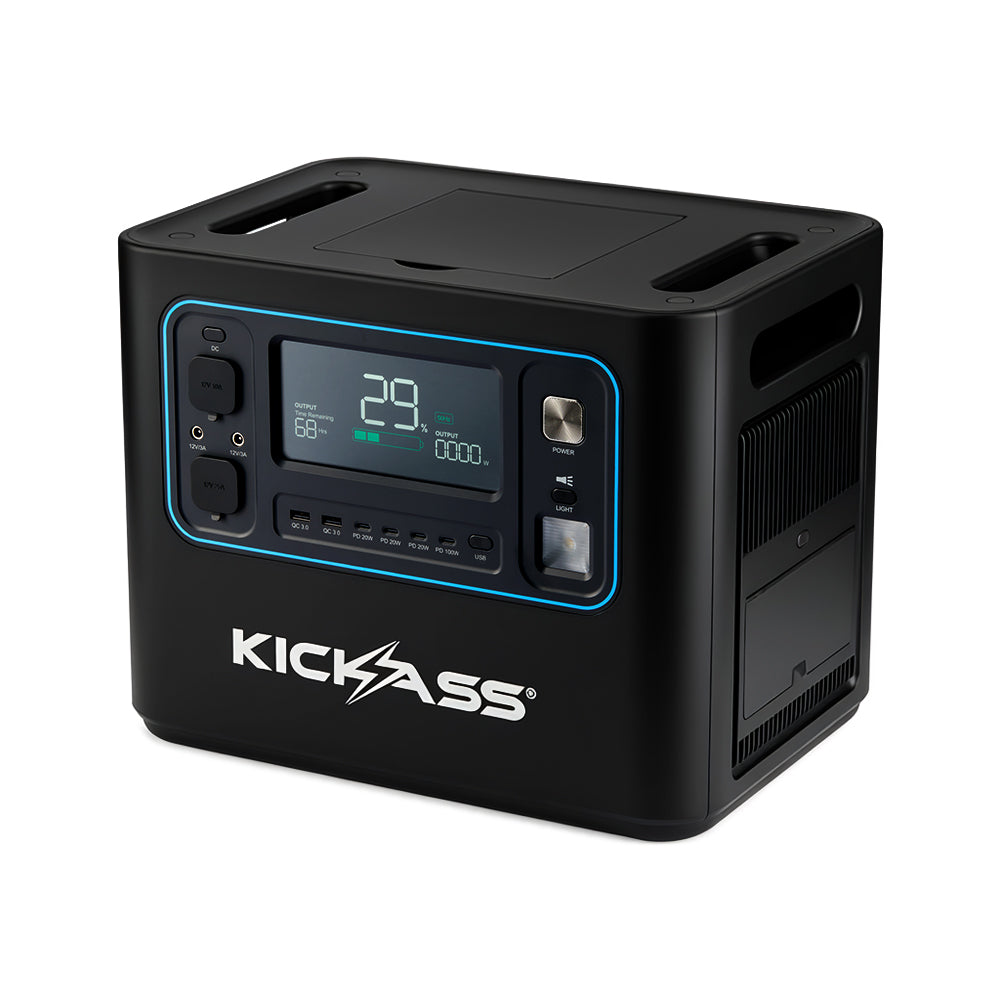 KickAss KickCharge 2400 Lithium Power Station - 2400W, 160Ah @ 12.8V - KickAss Products USA
