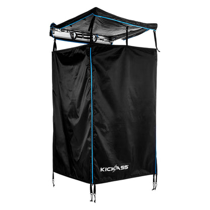KickAss Premium Shower Awning - Black & Blue - KickAss Products USA