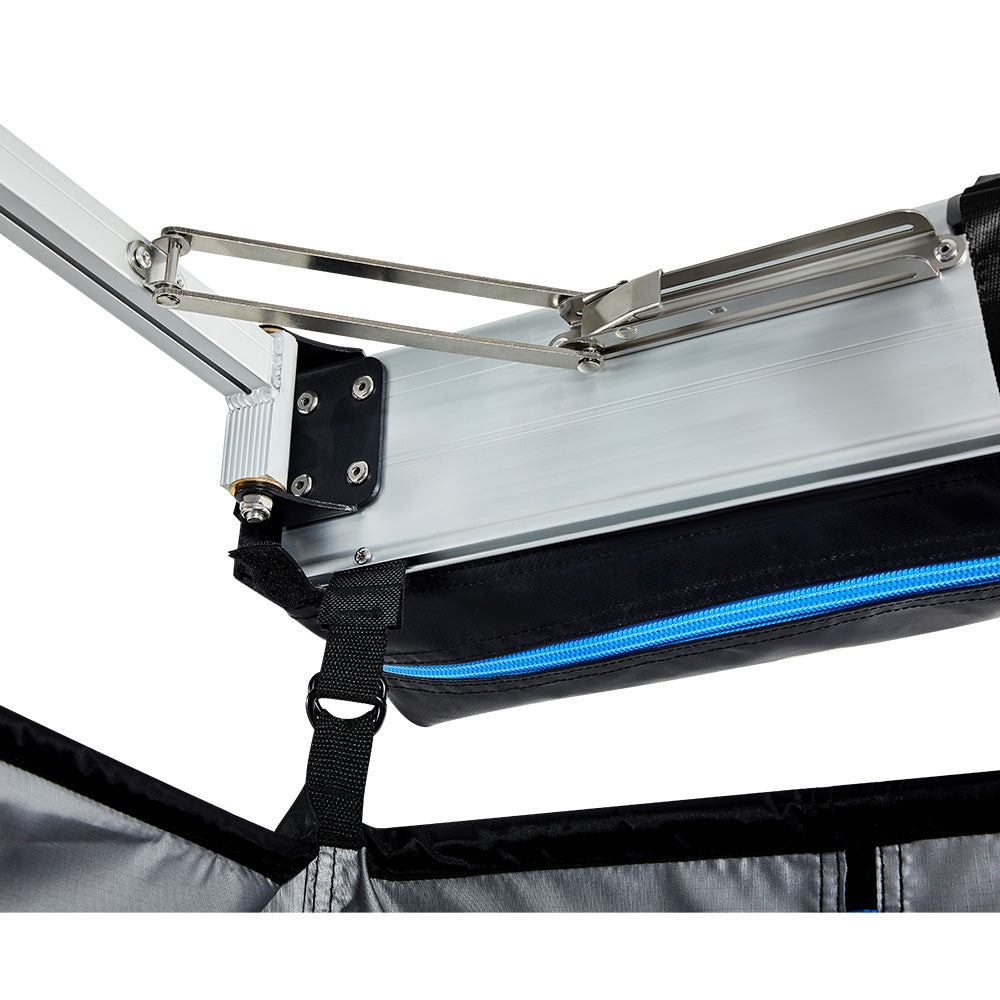 KickAss Premium Shower Awning - Black & Blue - KickAss Products USA