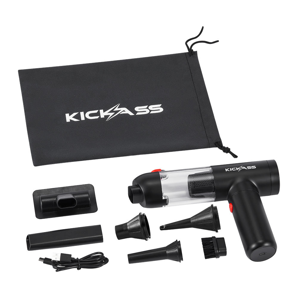 KickAss 4-in-1 Portable Vacuum Cleaner, Blower, Inflator & Deflator for Cars & Tents
