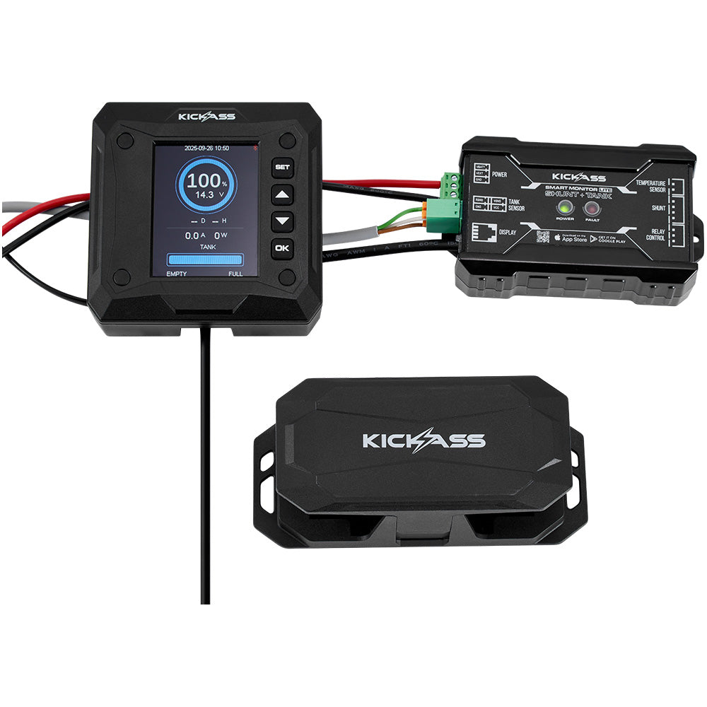 KickAss 600A Smart Shunt with Battery and Tank Monitor