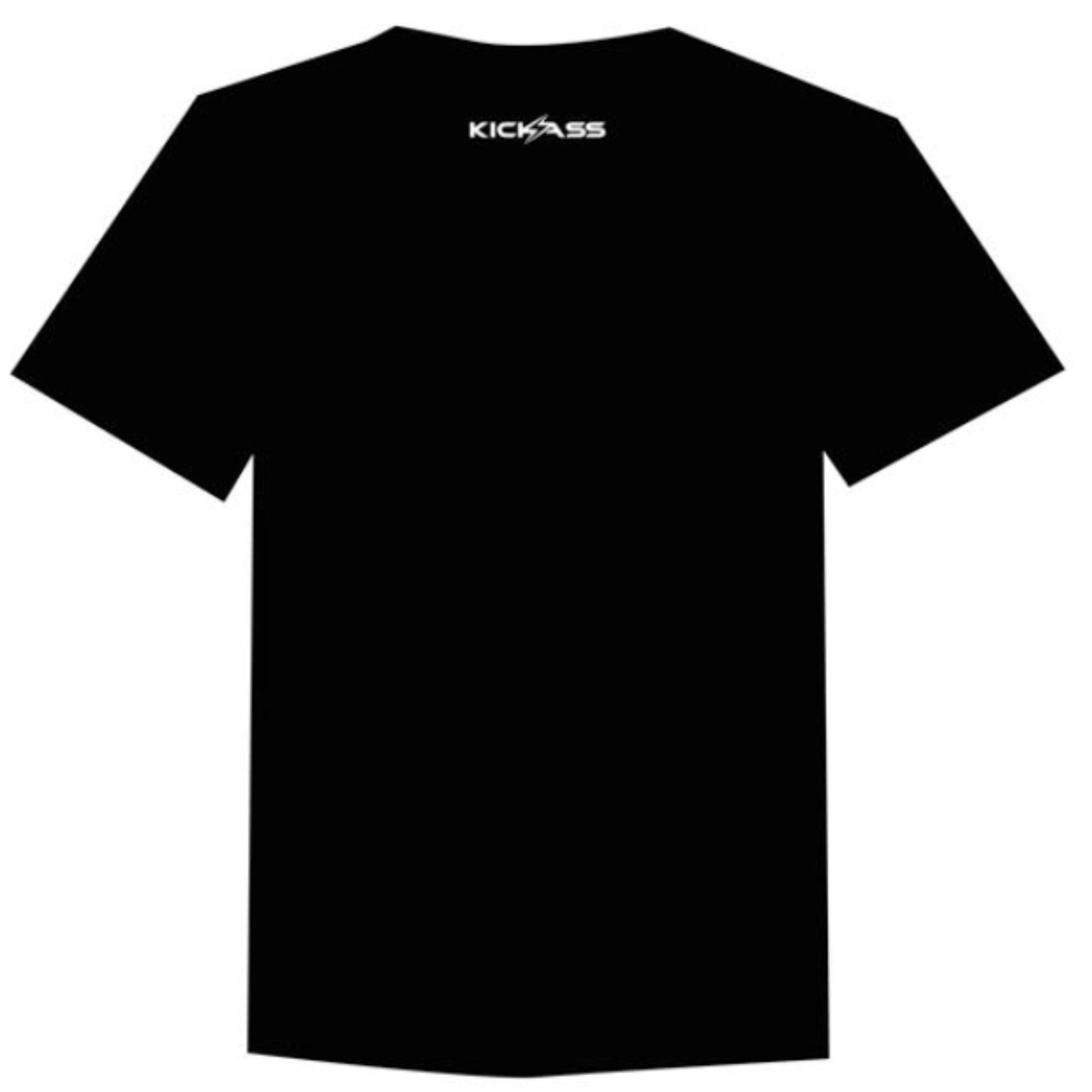 KickAss TShirt XLarge Black on Black - KickAss Products USA