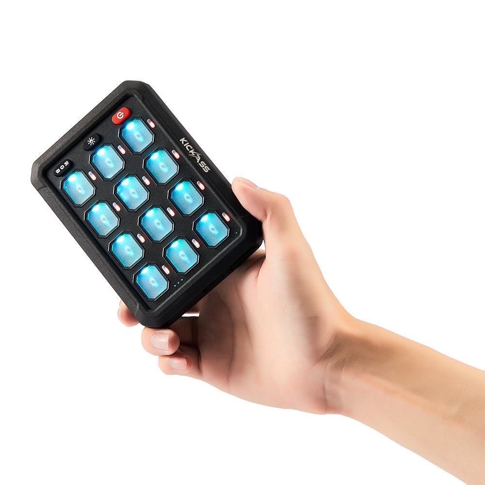 KickAss 12/24V 12 Gang Wireless Switch Panel with Magnetic Charging Cradle - MKII - KickAss Products USA
