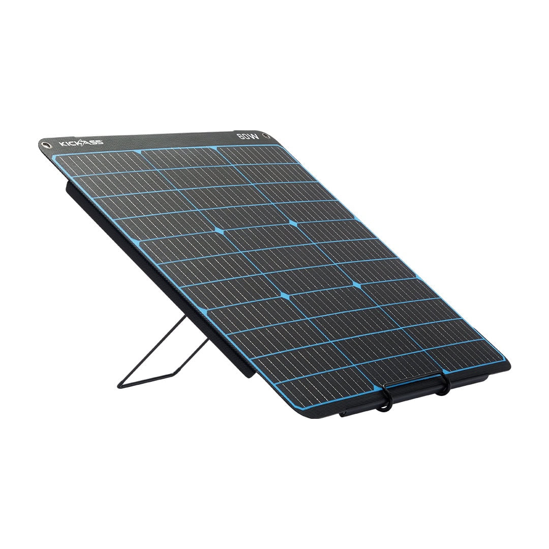 KickAss 12V 60W Premium Portable Solar Panel - KickAss Products USA