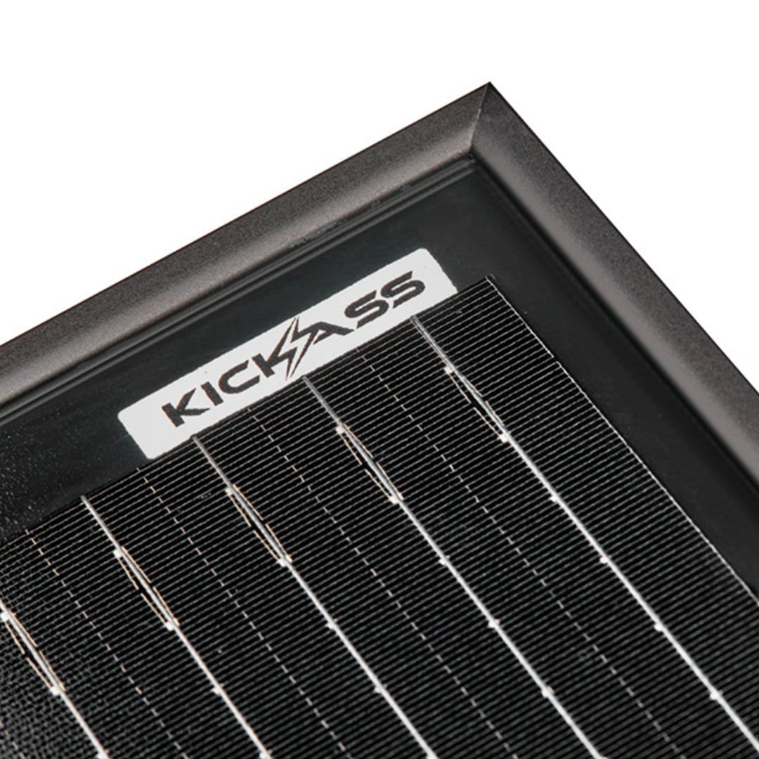 KickAss 12V 280W Ultra Slim Fixed Glass Solar Panel - KickAss Products USA