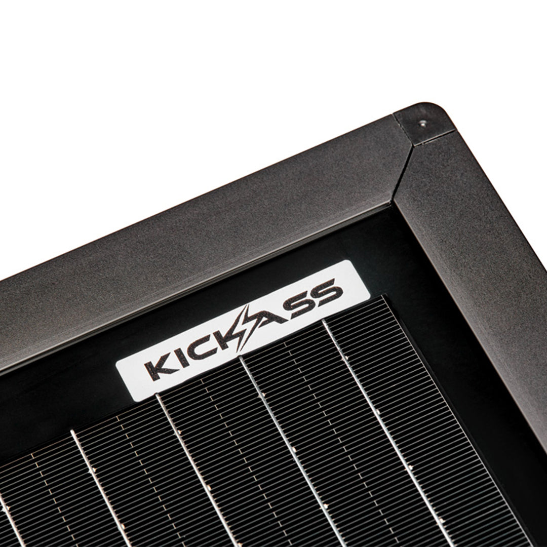 KickAss 12V 210W Ultra Slim Fixed Glass Solar Panel - KickAss Products USA