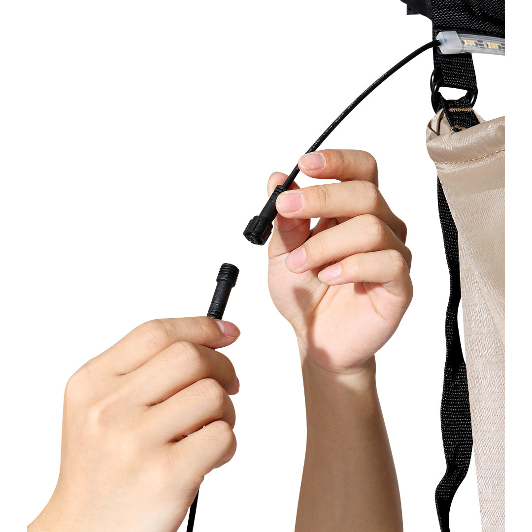 KickAss Premium Shower Tent Awning with 12V LED Strip Light KickAss