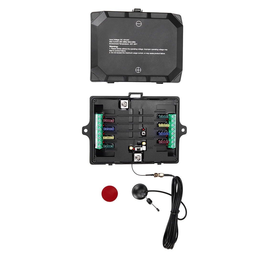 KickAss 12/24V 8 Gang Wireless Switch Panel with Magnetic Charging Cradle - MKII - KickAss Products USA