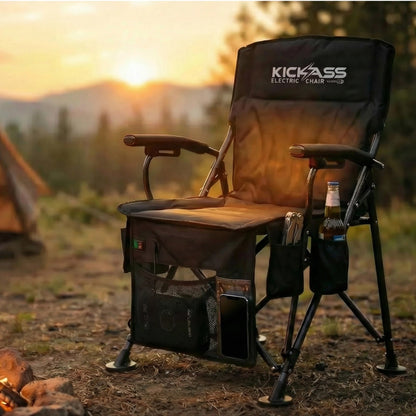 KickAss Ultimate Adventure Electric Camping Chair with Heating Function