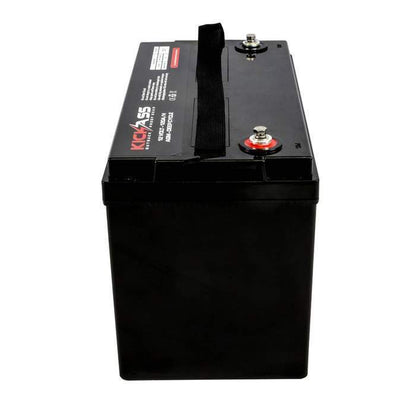 KickAss 12V 120AH AGM Battery Twin Pack with Cables, & 22Am