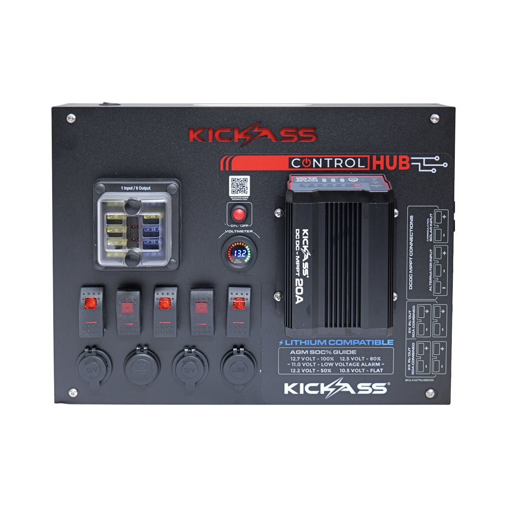 KickAss 12V Control Hub With 20A DCDC Charger