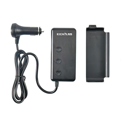 KickAss 3 Way Cigarette Socket Splitter with USB Ports