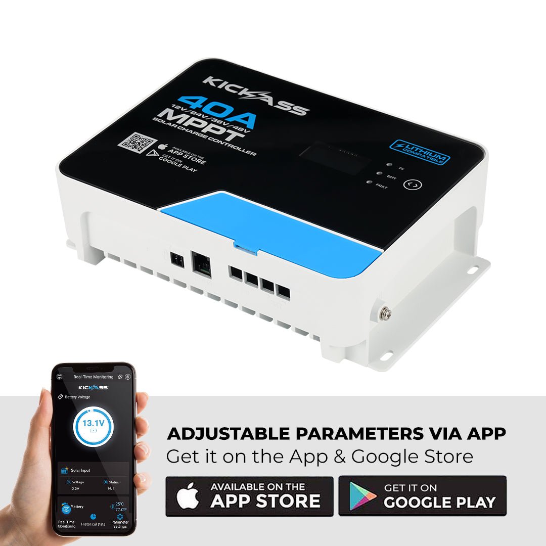 KickAss 40A 12V/24V/36V/48V MPPT Solar Charge Controller