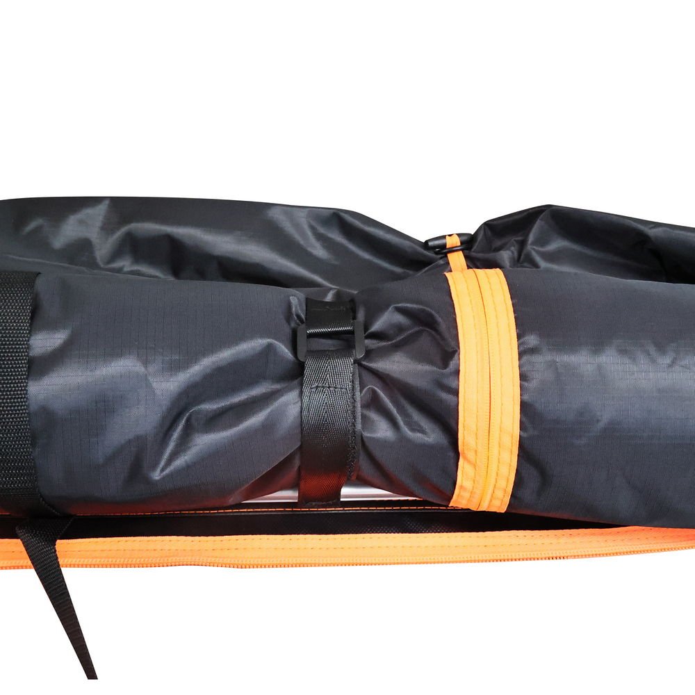 KickAss Premium Shower Awning Black and Orange