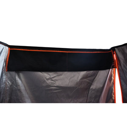 KickAss Premium Shower Awning Black and Orange