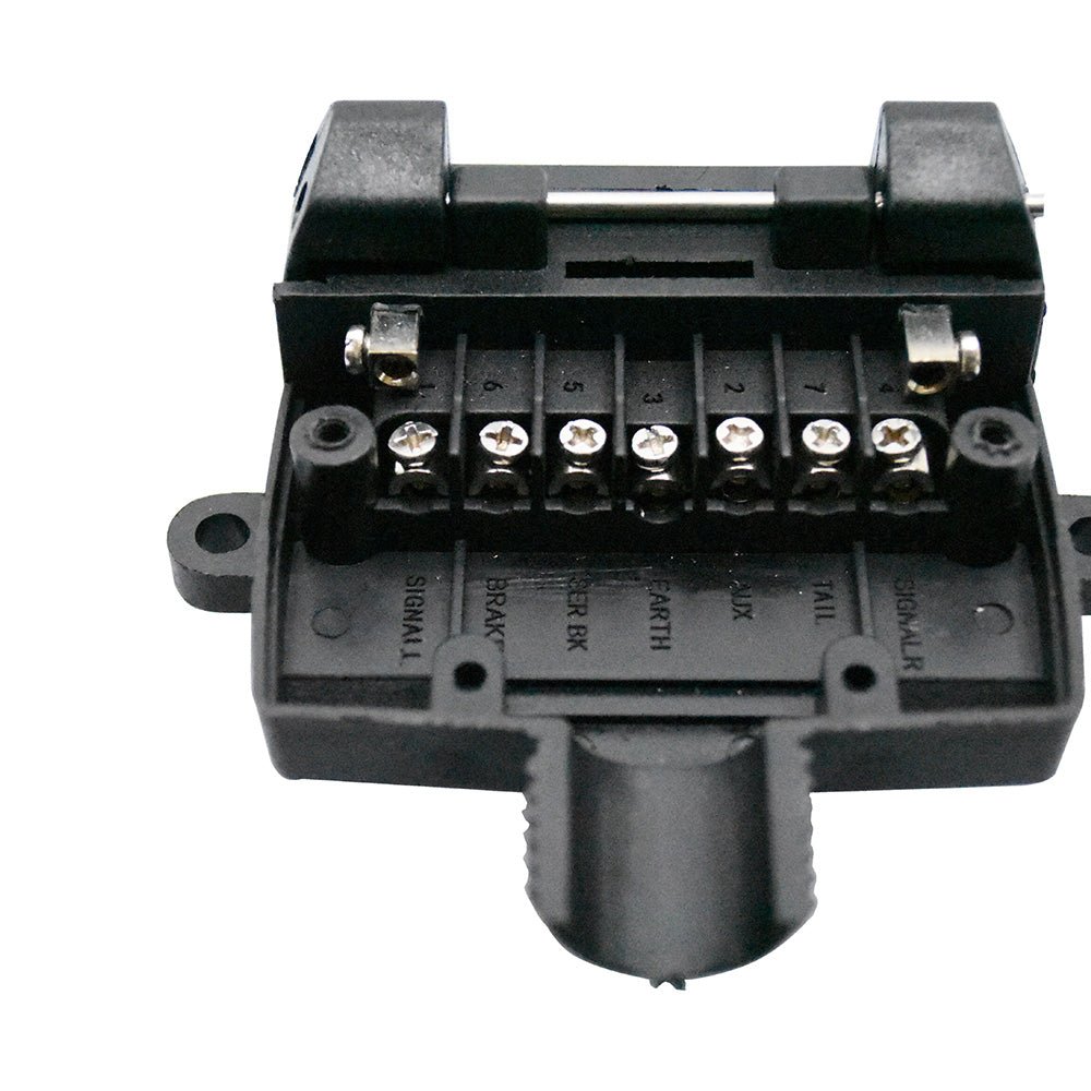 KickAss Products12 - Pin Flat Trailer Socket Tornado Springs, Cable Gland & Normally - Open Reed SwitchTV-12FSRS-N0