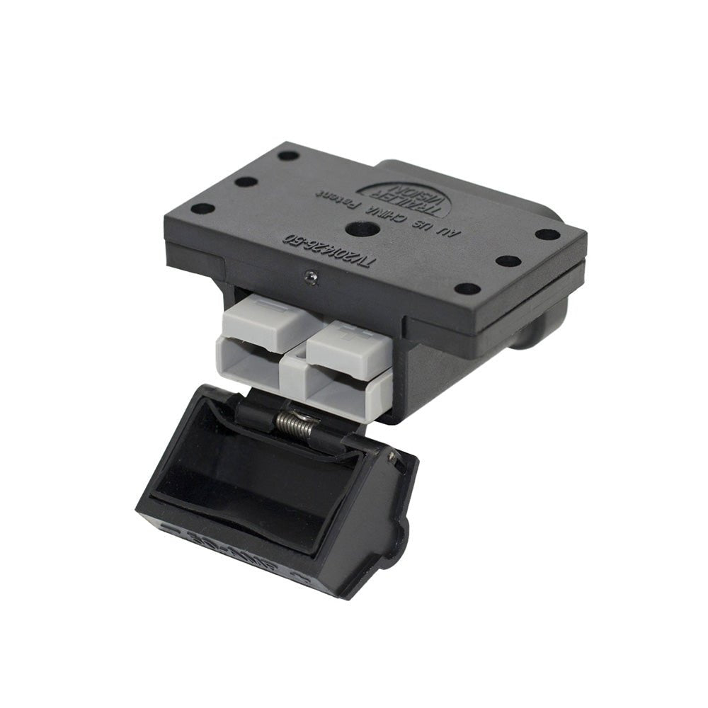 KickAss Products50A Anderson Style Connector Cover Surface Mount with LED (Black)TV-201426-50