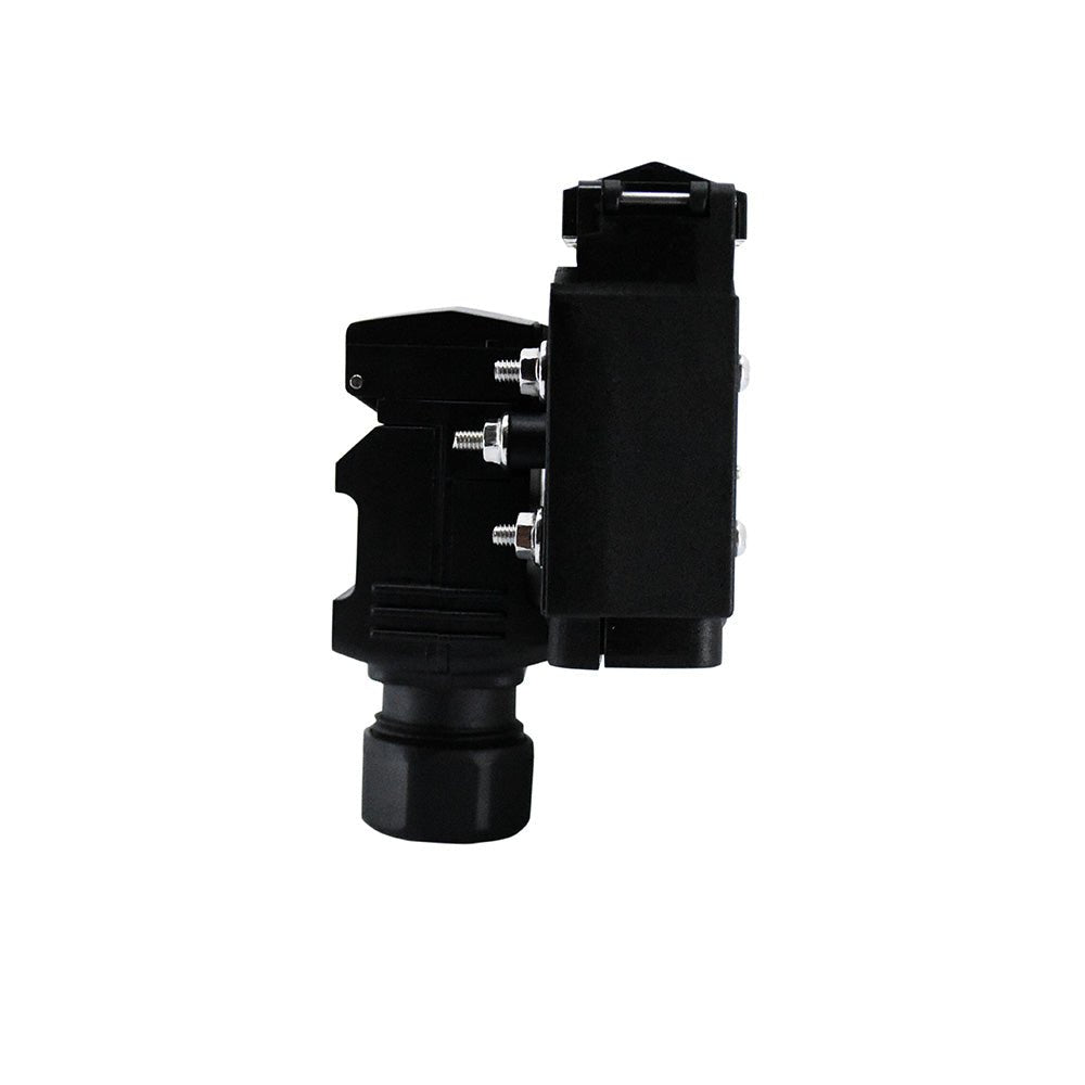 KickAss Products50A Anderson Style Dual Connector Cover with Mounted 12 - Pin Flat Socket + Quick Screw LED ConnectorsTV-202318-50-GR12S