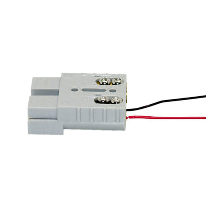 KickAss Products50A Grey Anderson Style Quick Screw Connector with Red LED LightTVUSCHEU50G2B