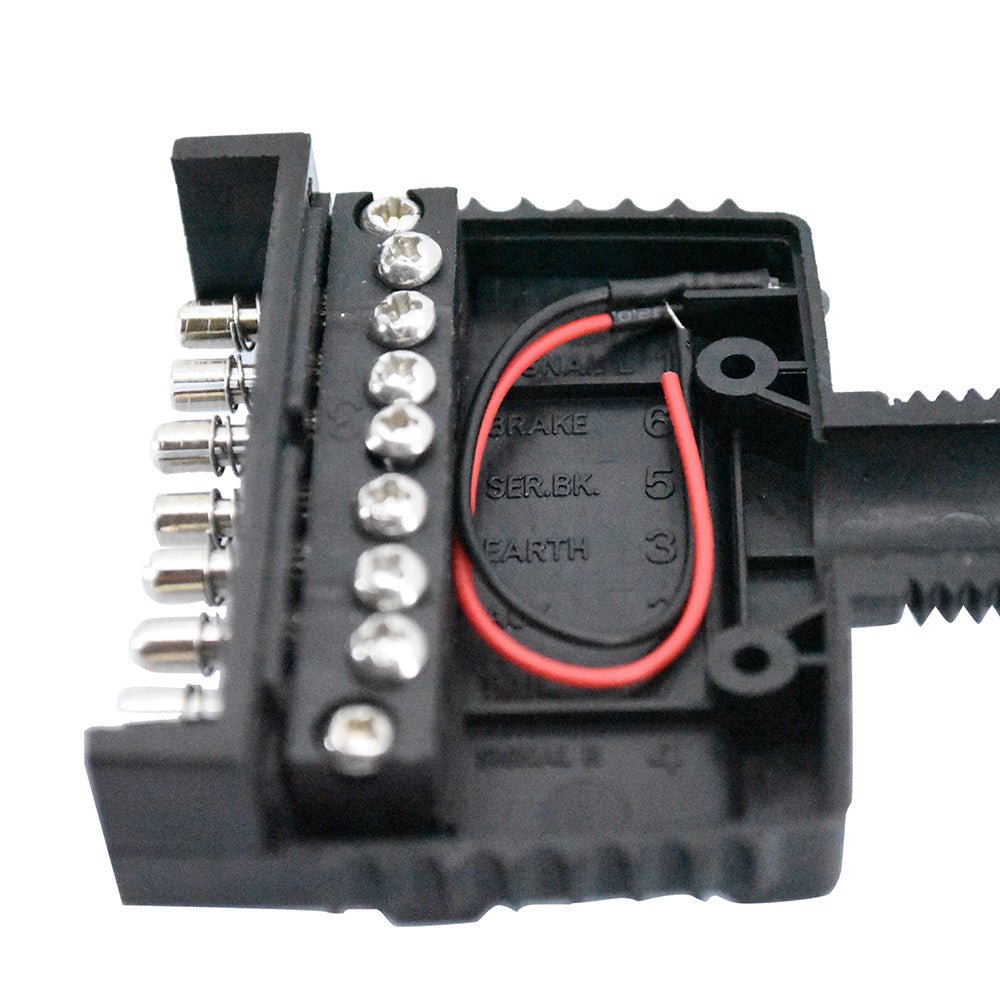 KickAss Products7 - Pin Flat Trailer Plug Tornado Springs with Front CoverTV-7GS