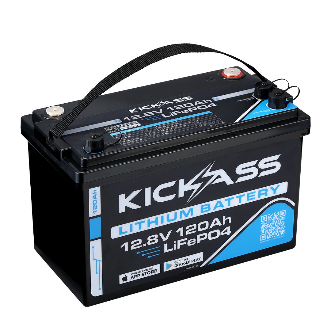 KickAss ProductsKickAss 120Ah 12V Smart Lithium Deep Cycle BatteryKA12120X - LION