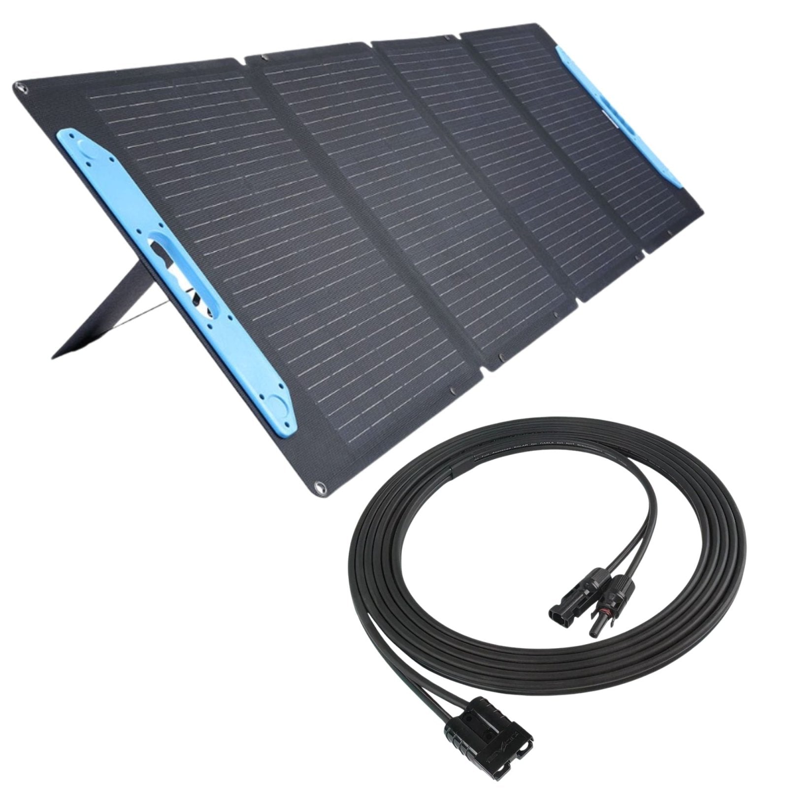 KickAss 120W Folding Solar Panel + 5m PV to Anderson Extension Lead ...